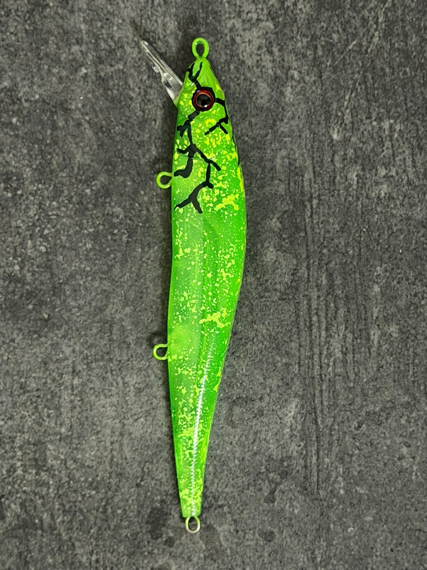 Vision 110 Jerkbait clone (Nuclear Meltdown Battle Shad)