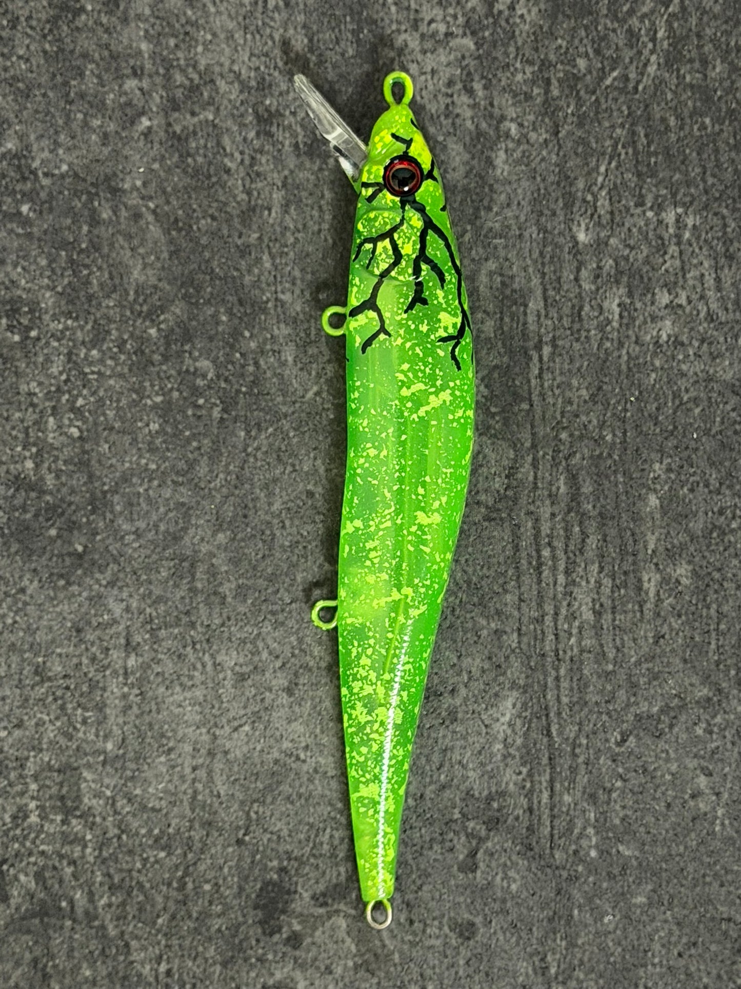Vision 110 Jerkbait clone (Nuclear Meltdown Battle Shad)