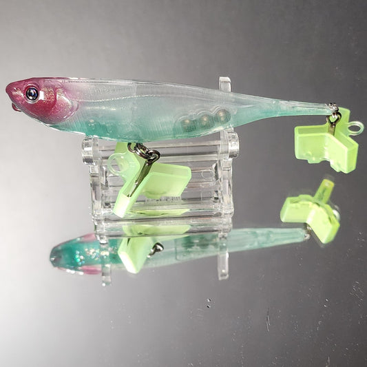 4 inch topwater walking pencil popper hybrid (Poison Ghost Berry)