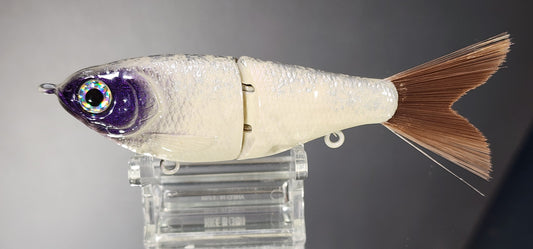 5" Premium Fat Belly Glidebait (Wicked Whiteout)