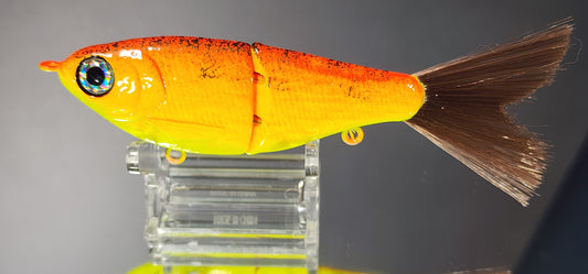 5" Premium Fat Belly Glidebait (Radioactive Sunset)