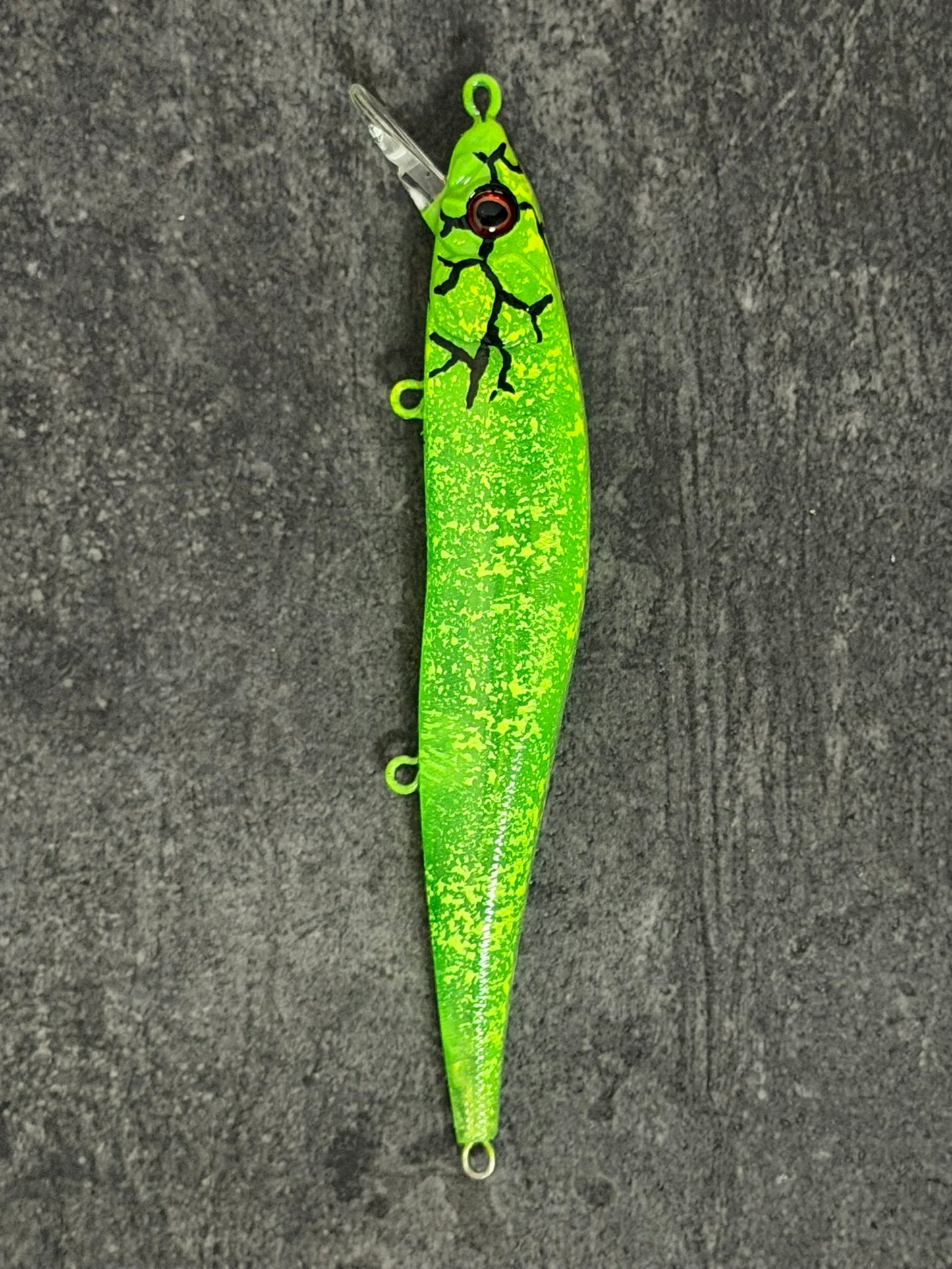 Vision 110 Jerkbait clone (Nuclear Meltdown Battle Shad)