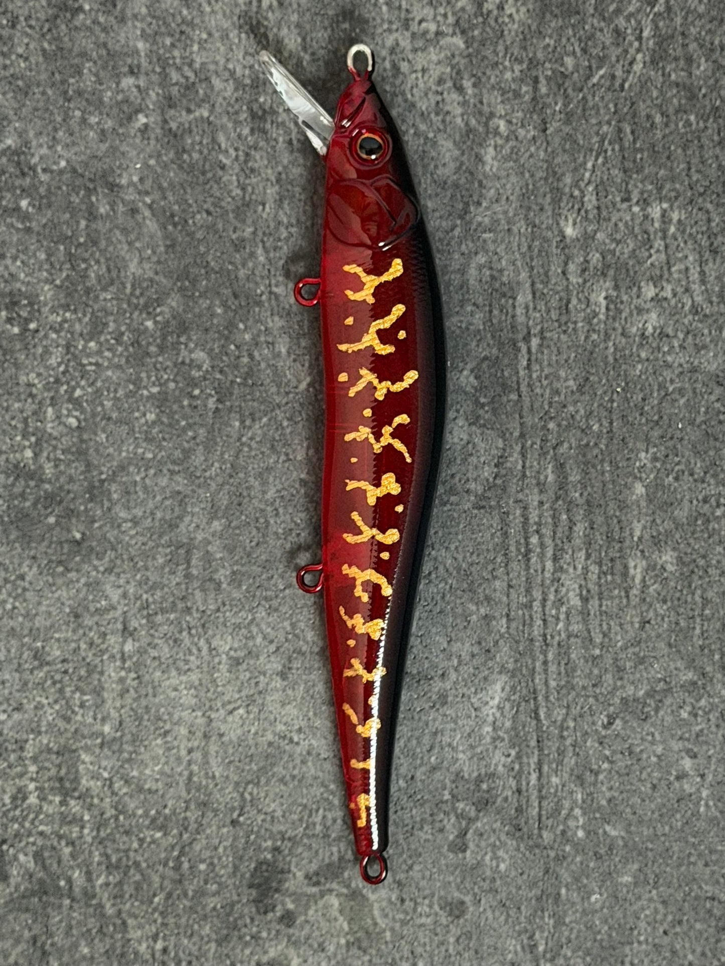 Vision 110 Jerkbait clone  (Scarlet madman)